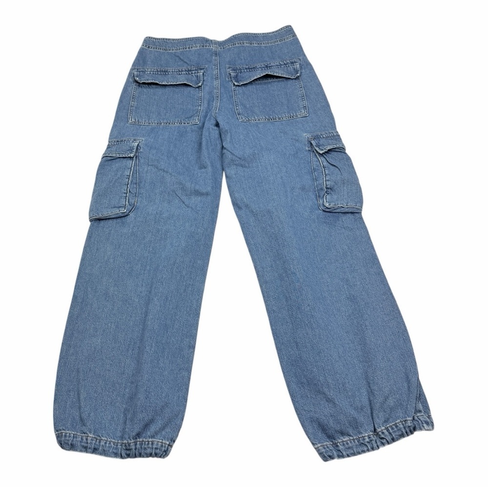 ASOS Blue Wide Leg Cargo Jeans - Picture 8 of 11
